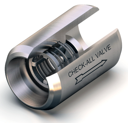 spring check valve