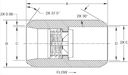 butt weld check valve