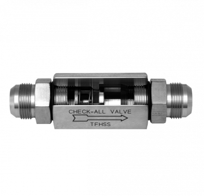 flared tubing check valve TF