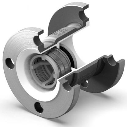 Horizontal, Vertical, Flanged & Drilled PTFE Lined Style – HT